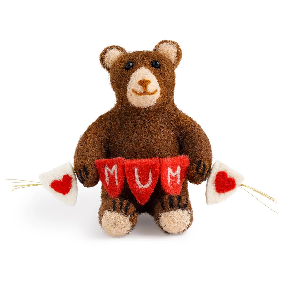 Sew Heart Felt | Mumma Bear | Handmade Gift for Mum | New Mum Keepsake Gift | Presents for Mother