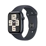 Watch SE (2nd Gen) [GPS 44mm] Smartwatch with Midnight Aluminum Case with Midnight Sport Band M/L. Fitness and Sleep Trackers, Crash Detection, Heart Rate Monitor, Retina Display