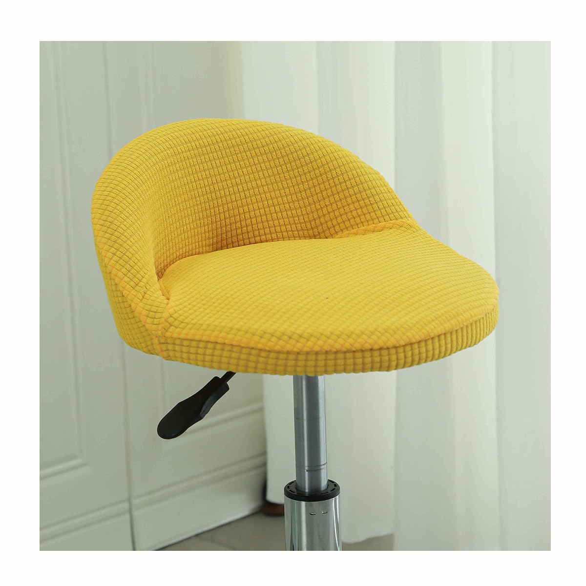Housses De Tabouret Pivotant DSAoTeng - Lot De 4, Dossier Creux, Antidérapant, Lavable - Pour Îlot Cuisine, Bar - 7