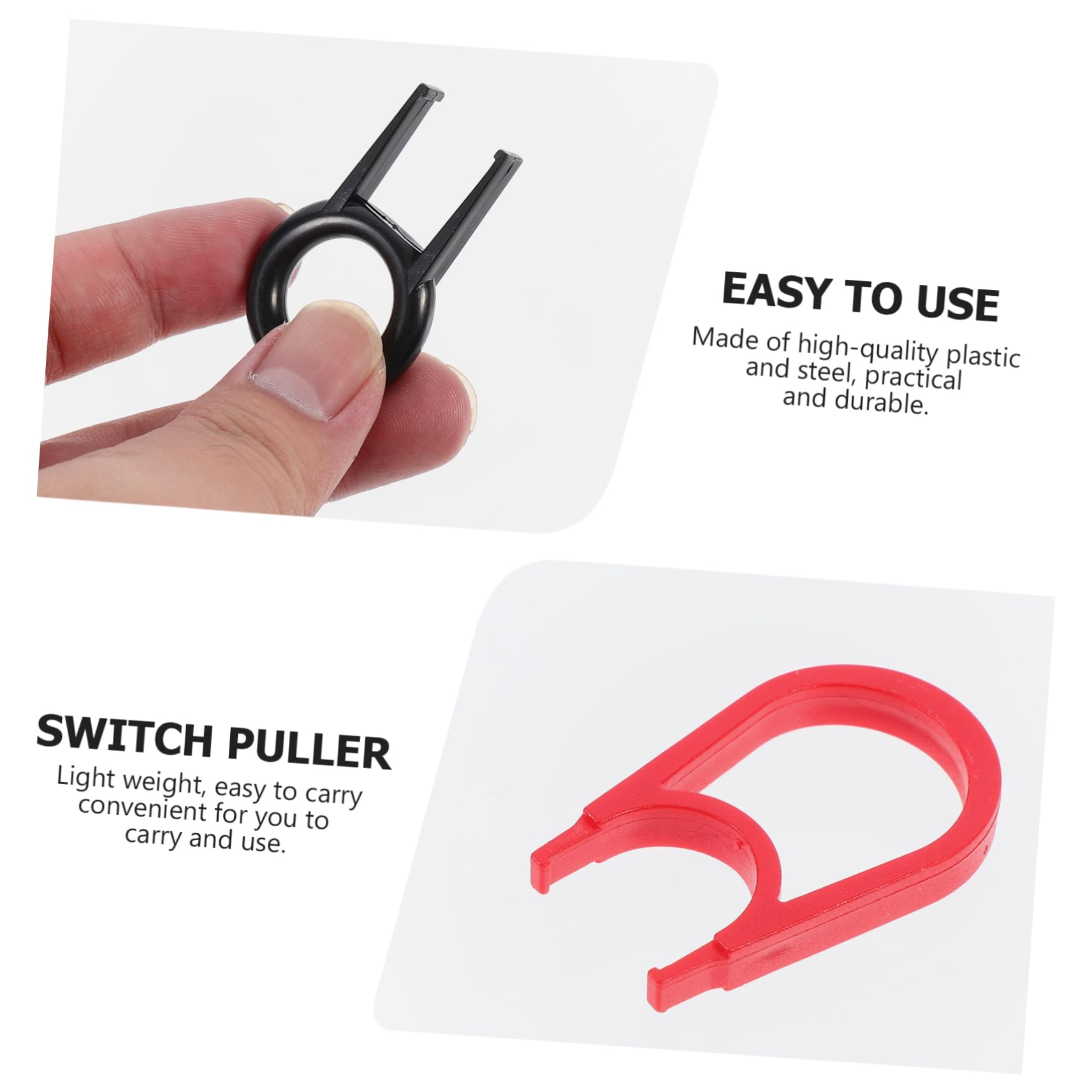 BRIGHTFUFU 4pcs Keycap Puller Set for Pc Keyboard Mechanical Keyboard Key Tool Kit