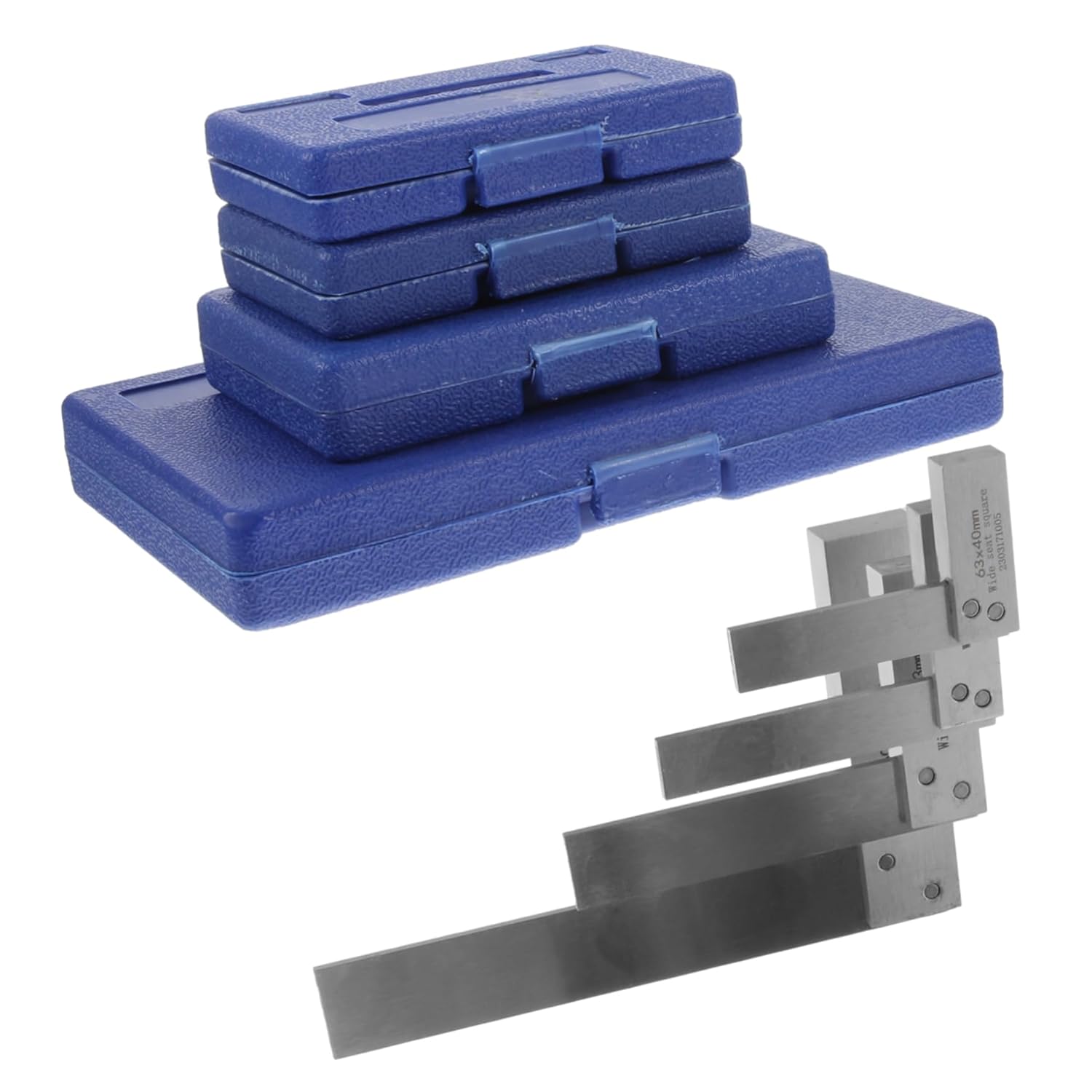 Machinist Square Set High Precision 90 Degree Steel Engineer Square for Woodworking Adjustable L-Shape Ruler 2 3 4 6 Inch Measurement Tools