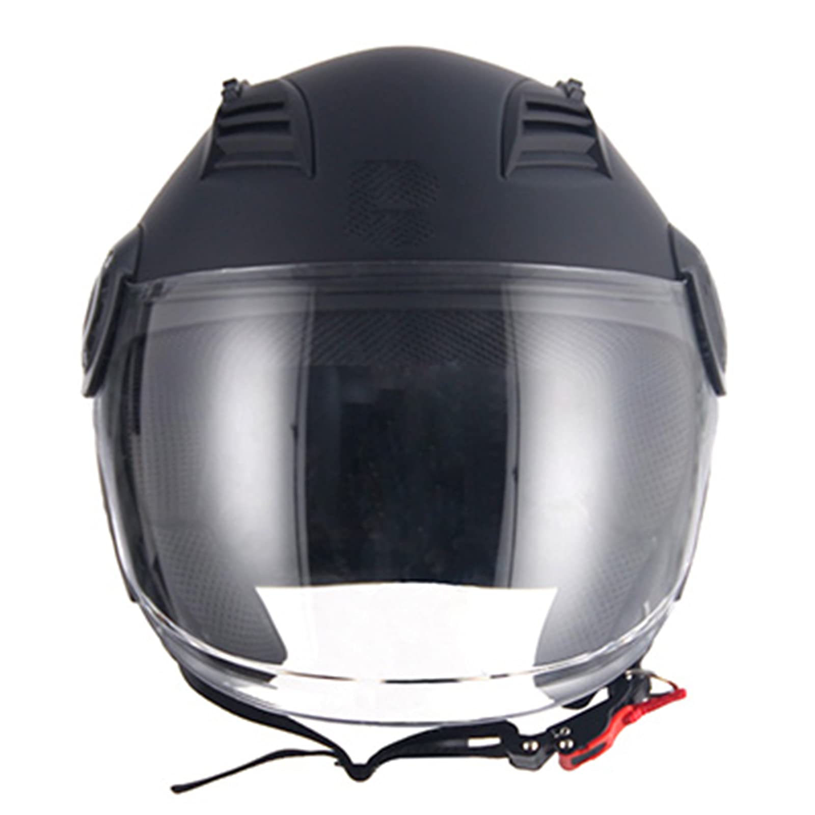 Casco Moto Aperto Vintage Jet – 3/4 Modulare Con Visiera – Omologato ECE – ABS Antiurto – Taglie M-XXL – Grigio Opaco - 4