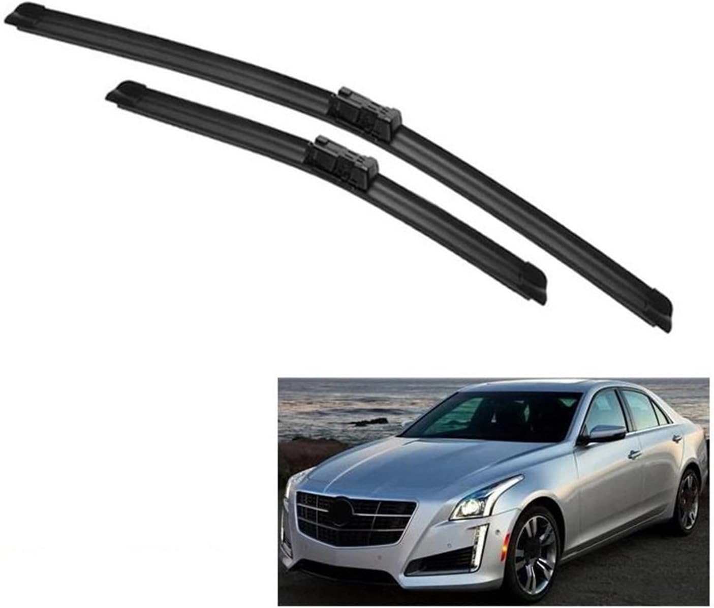EDKAY for Cadillac CTS 2014 2015 2016 2017 Car Wiper Blades Front Windows Windshield Windscreen Wipers Car Accessories Brushes Windshield Wiper Blade Set