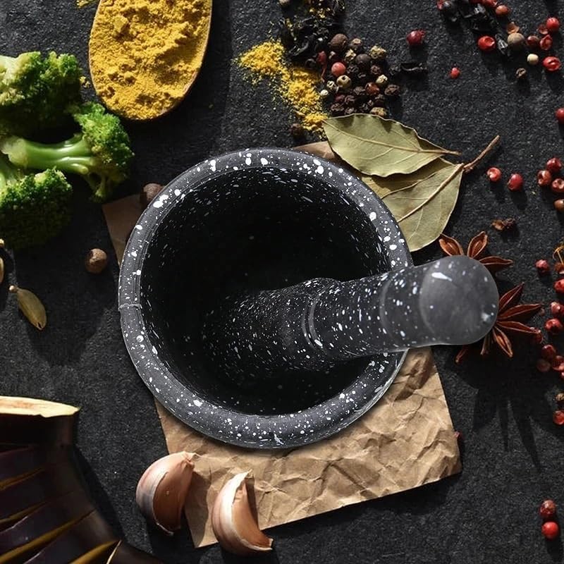 Pestle and Mortar Pestle Mortar Grinder Solid Crusher Set Herb Spice Pepper Garlic Manual Masher