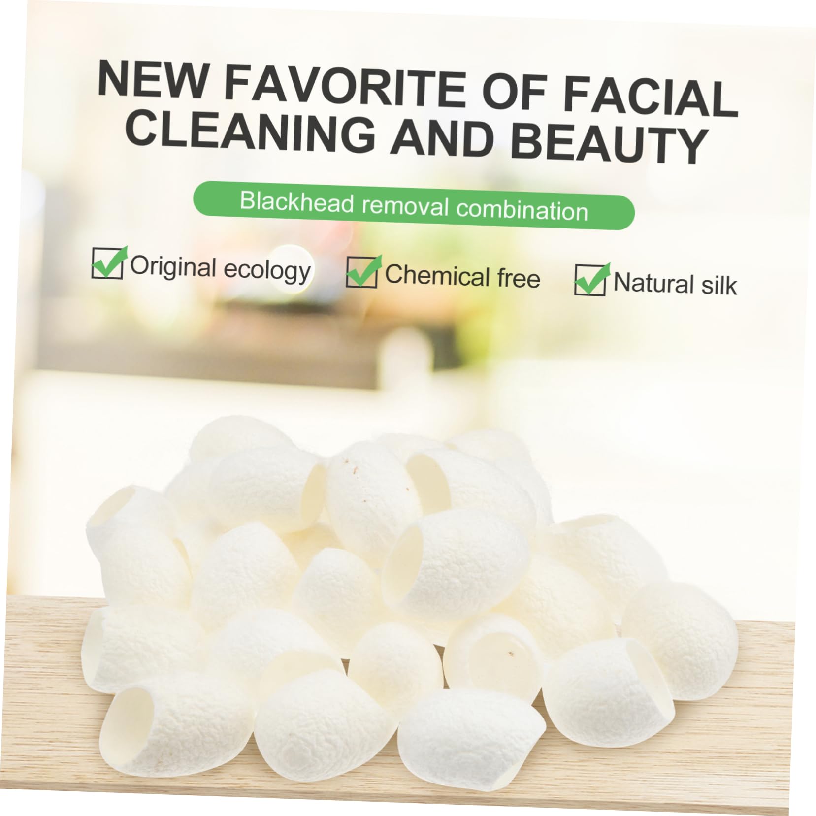 minkissy 300 Piezas Exfoliante De Puntos Negros Exfoliante Para El Cuidado De La Piel De Seda De Belleza A7 Limpieza De Seda Natural