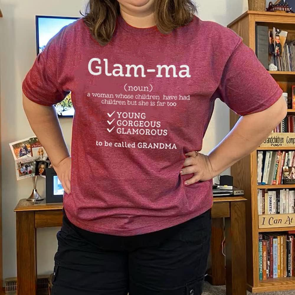 Glamma T Shirt Women Grandma Shirts Funny Cute Kenya Ubuy