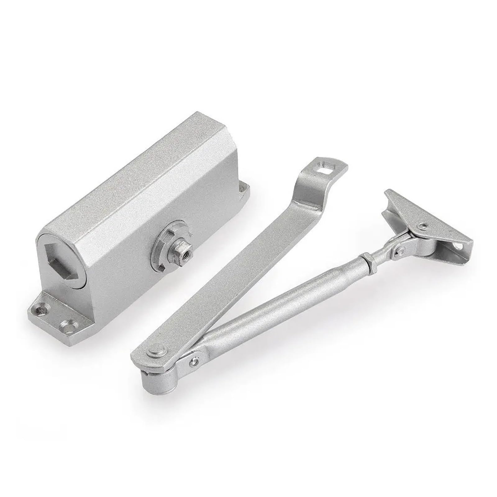 SWENEEN Automatic Door Closers Security System 25-35Kg Aluminium Adjustable Closing/Latching Speed Easy For Home Commercial Use,