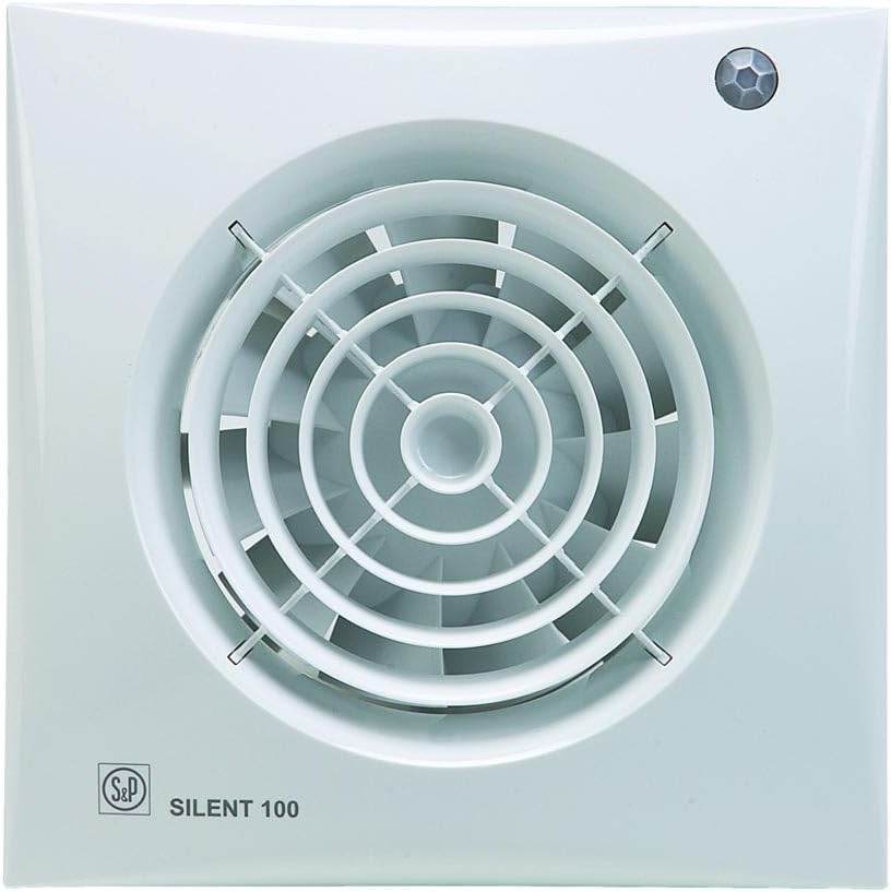 Unelvent Silent 100CDZ Fan, 95 M³/h, with Sensor and Timer