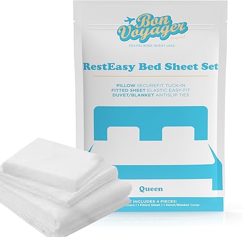 1 unidad Sábanas desechables de alta calidad para viajes (hotel, viaje de negocios, crucero, AirBnB, camping, cabaña). Sábanas desechables de viaje