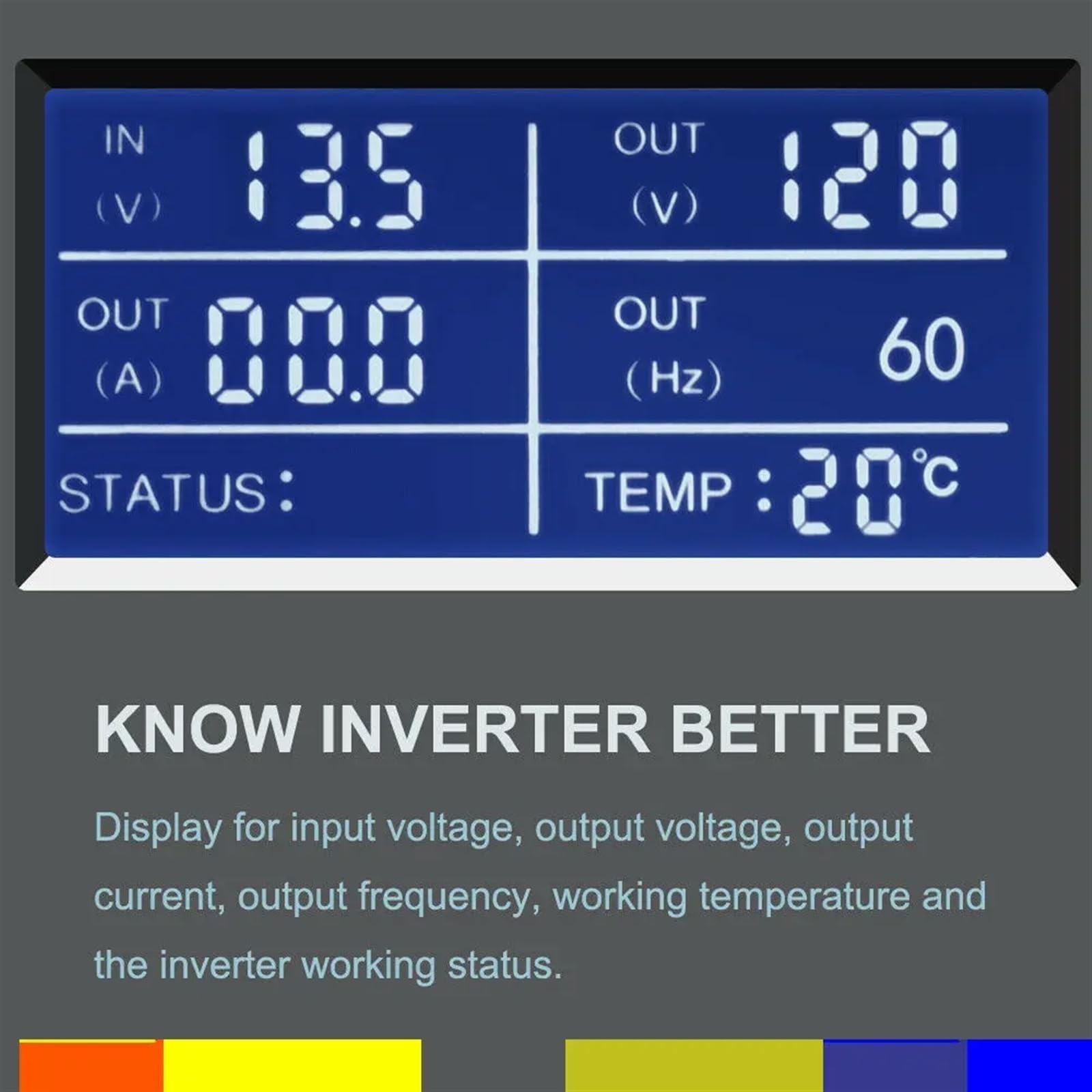 Inverter, Inverter solare da 1000 W, inverter a onda sinusoidale pura, inverter da 24 V a alimentatore di backup, trasformatore da CC a CA da 12 V/24 V,per viaggi, campeggio, camper e fuori rete(36V)
