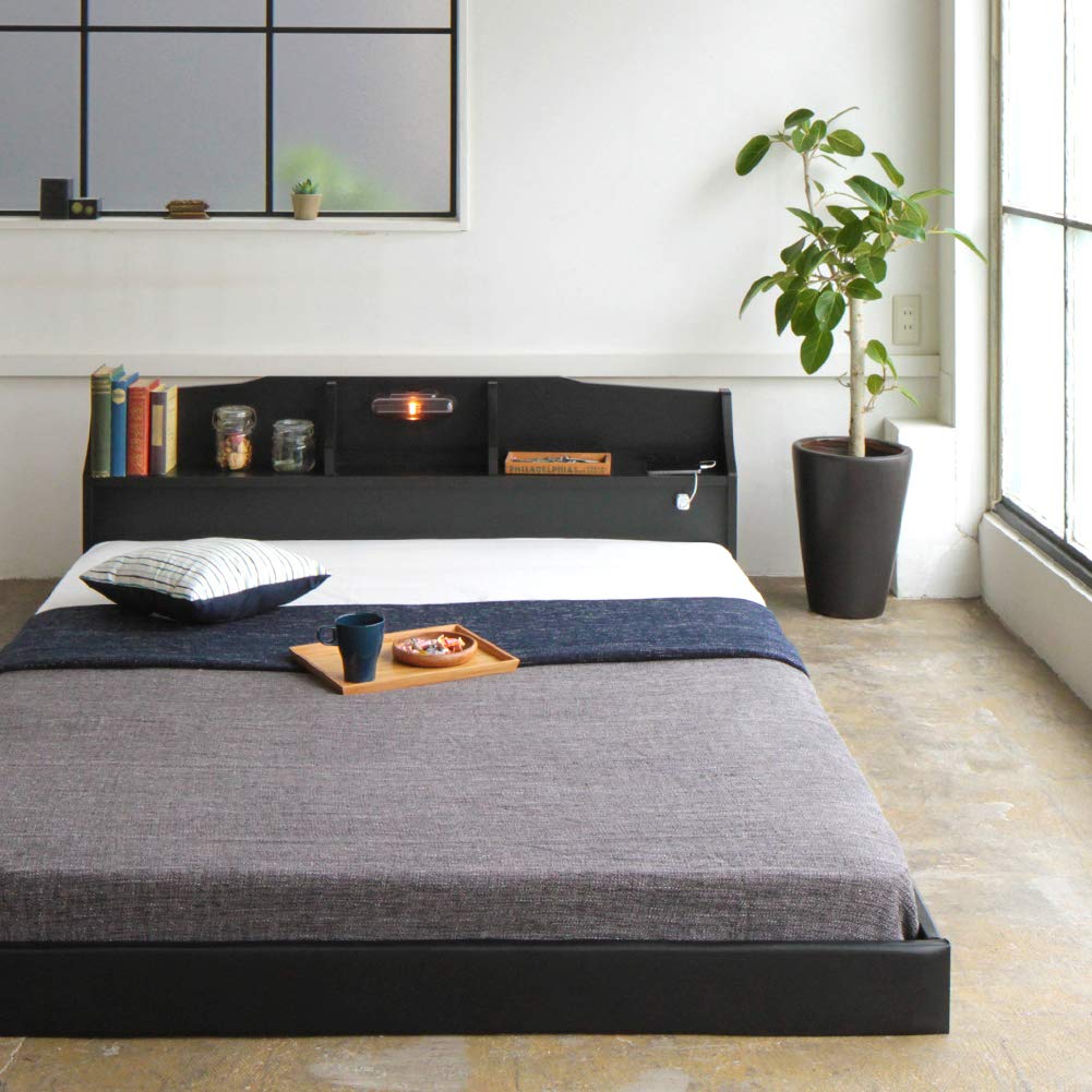 Amazon｜友澤木工 棚 照明 コンセント付き デザイン フロア