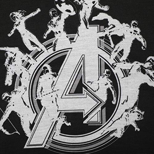Image of Marvel Avengers by Wear Your Mind Boy's Animal Print Regular fit T-Shirt (DMA0113.2 10-11Y Black 8 10-11Y)