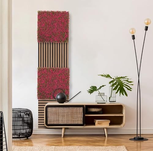 Jangal Pannelli Acustici Modulabili In Flora Sintetica Ultrarealistica 52X52Cm Mod. Pink - 3