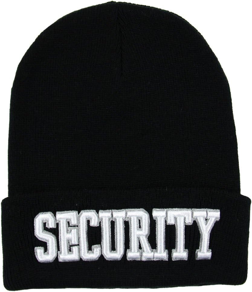 RW Security Embroidered Cuff Knitted Beanie
