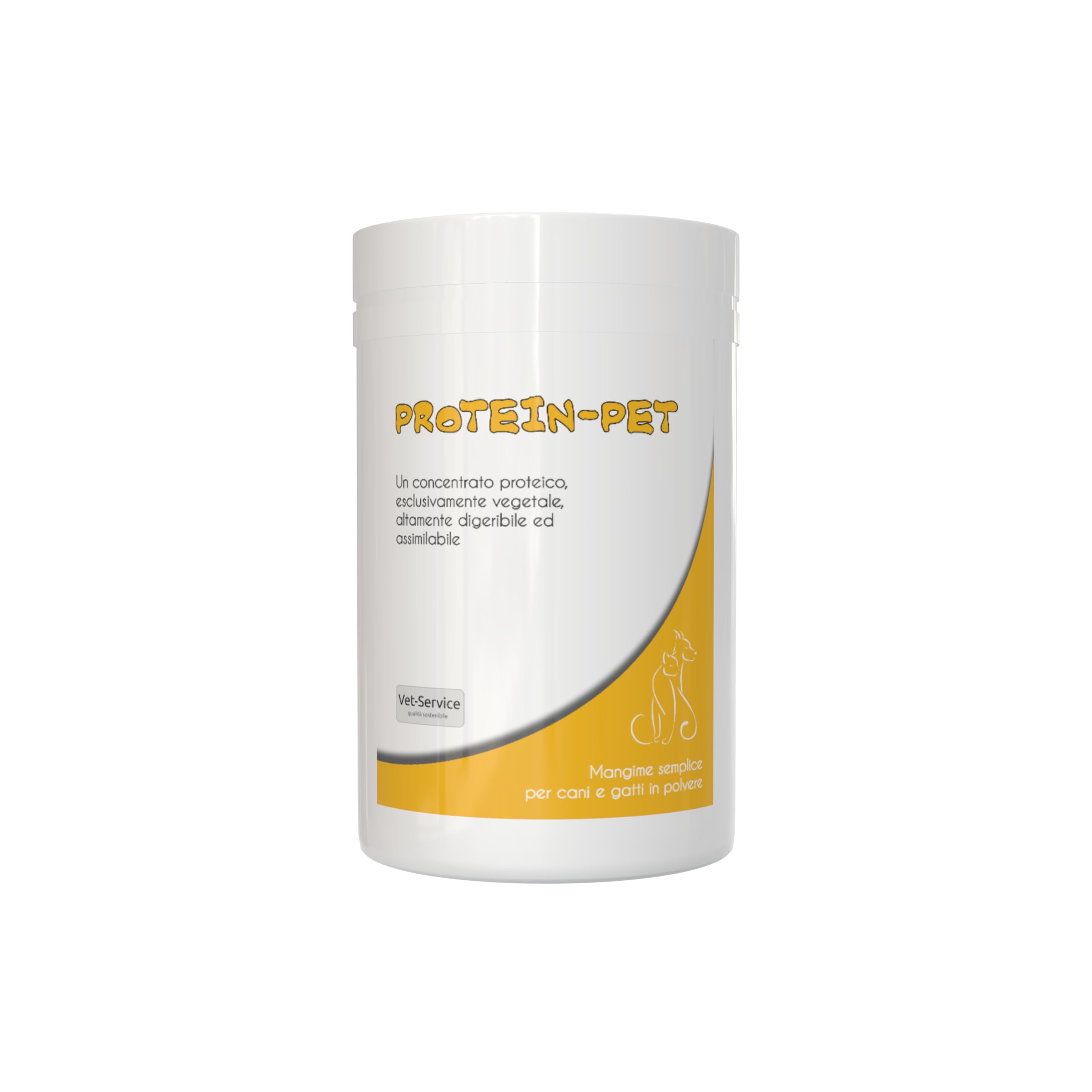 Protein-Pet | 1 kg | Integratore per cani in polvere | Un Super-Concentrato Proteico Altamente Digeribile e Prontamente Assimilabile, aumenta la Massa Magra, aiuta animali Debilitati e Sottopeso