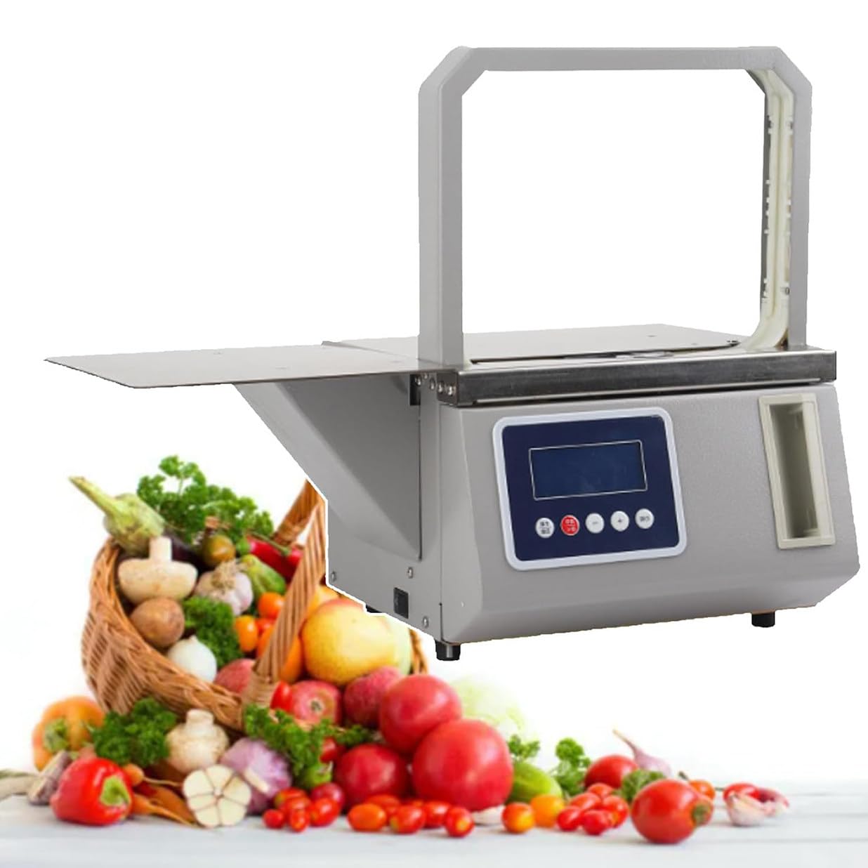 AYCDL Strapping Machine, Automatic Strapping Binding Machine, Electric Supermarket Tape Tying Machine with Smart Display