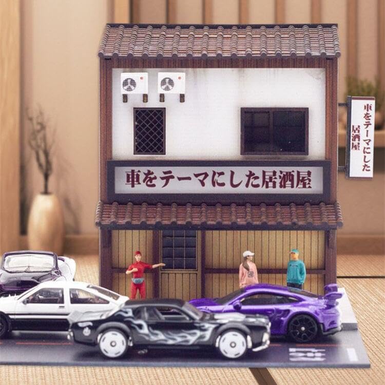 Amazon | MOMOAO 居酒屋シーン 1/64建物コレクション 建築 LED