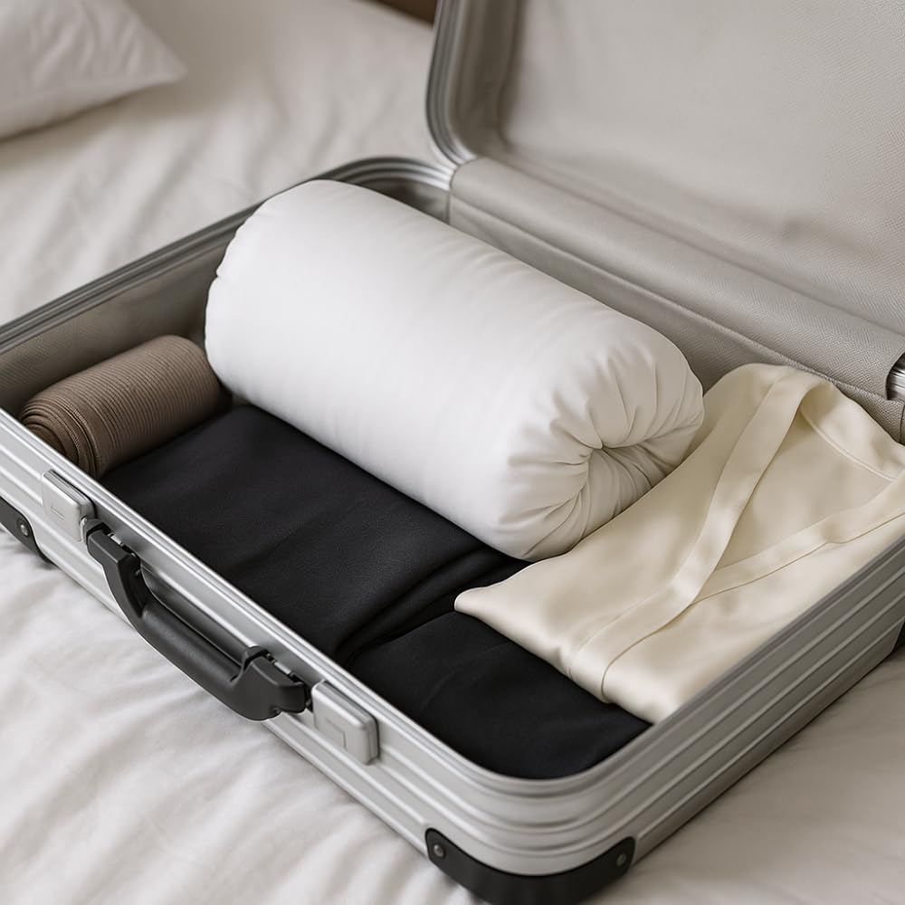 Inphysio Oreiller Confort Ultime – Oreiller à mémoire de Forme au Confort Nuage, léger et Compressible, avec taie Douce Respirante et Sac de Voyage Inclus – 57 x 35 x 12 cm