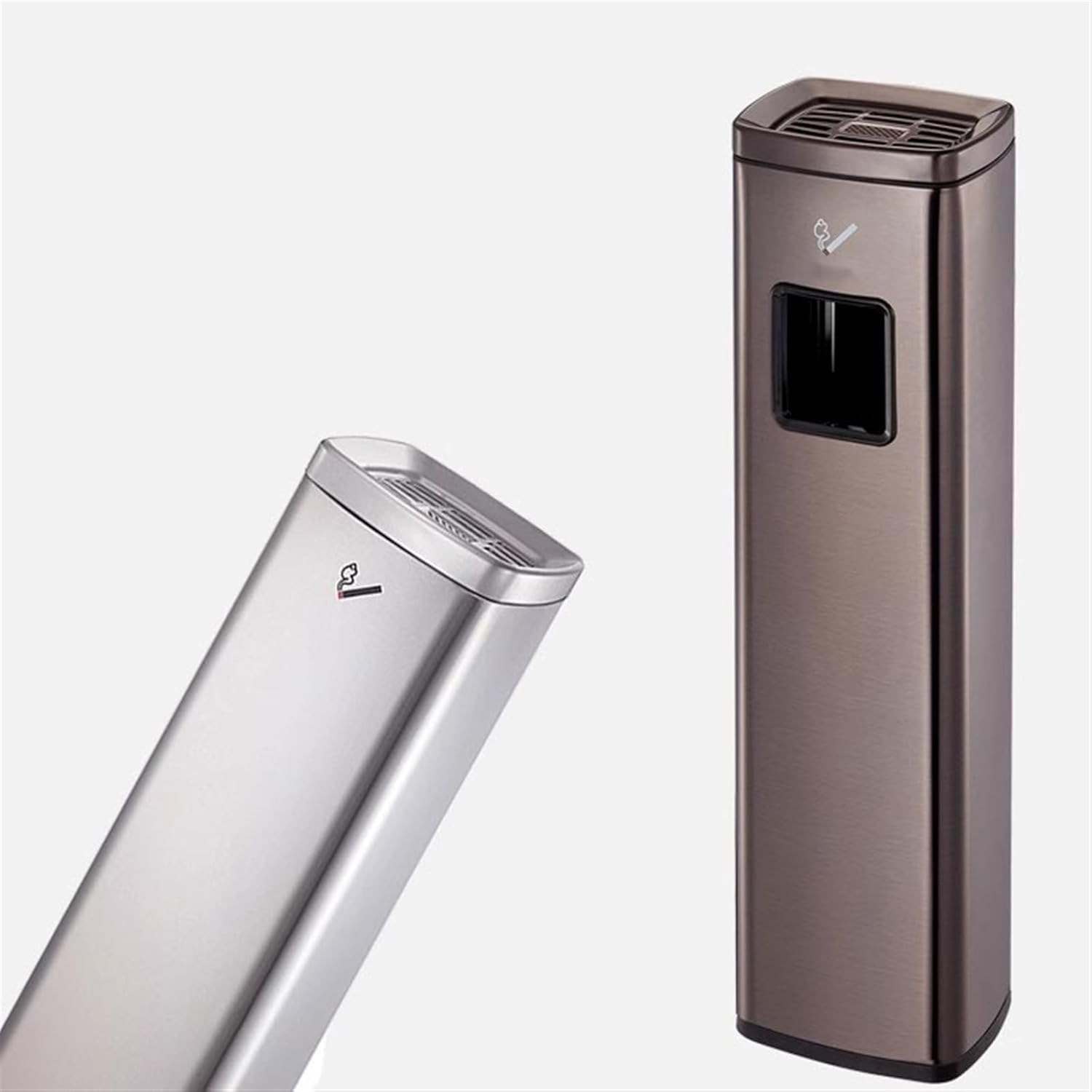 Ashtray Trash Can Stainless Steel Smoke Extinguishing Pillar Ash Pillar Vertical Trash Ashtray Hotel Mall Smoking Room Outdoor Outdoor Ashtrays for Cigarettes (Color : C1)