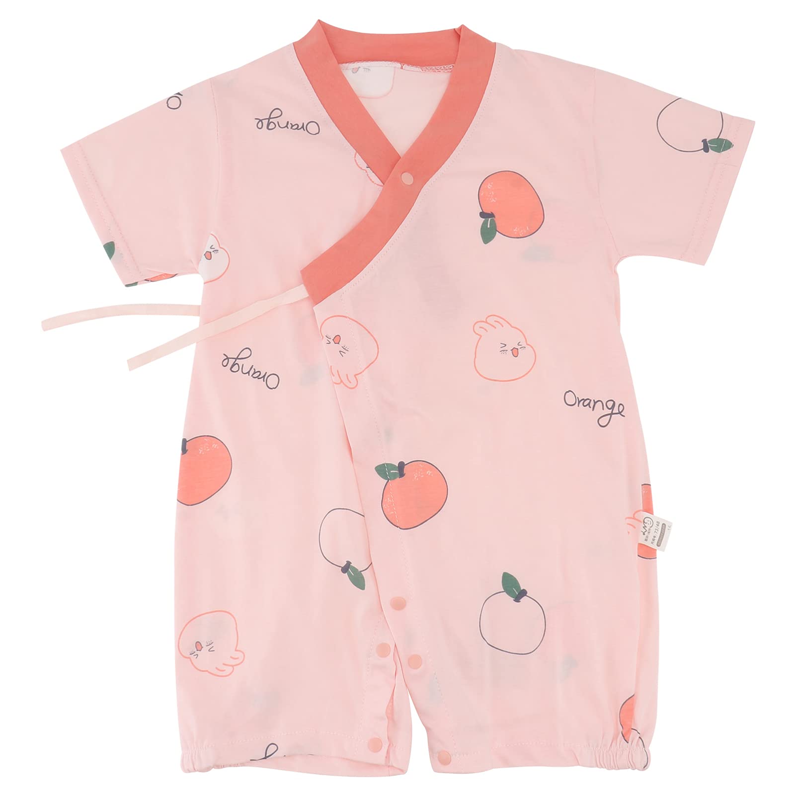 NUOBESTY Newborn Baby Romper Baby Short Sleeve Jumpsuit Infant One Piece Bodysuit Baby Boy Girl Outfits Clothes 0-18Months