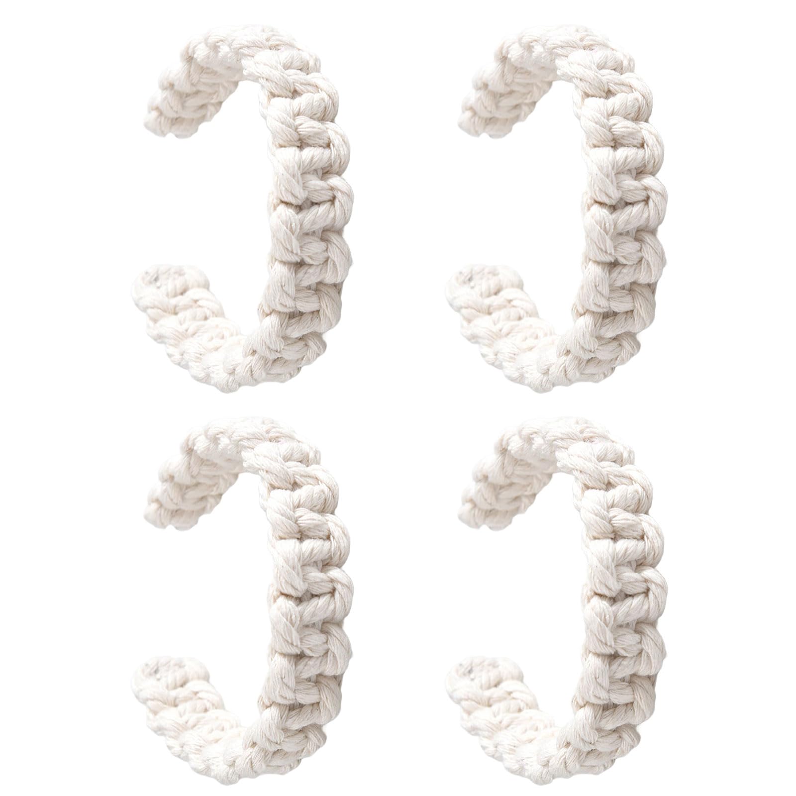 Tsophreniq 4pc Rustics Jutes Rope Curtain Tiebacks Enhances Space with Natural Aesthetic and Durability Holders Accessories Tiebacks