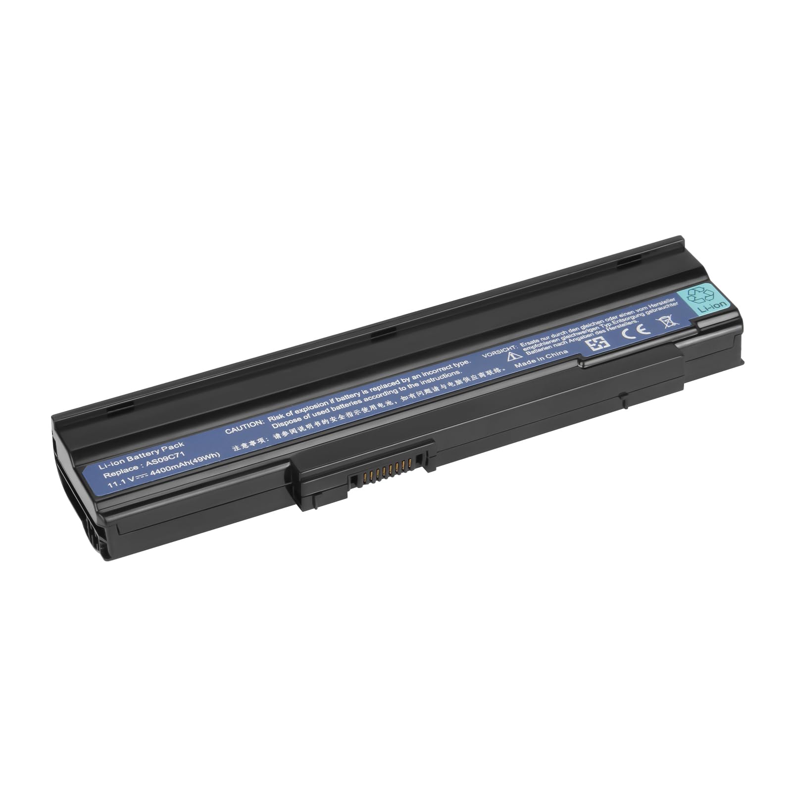 Batteria Laptop Sostitutiva Per Extensa E Gateway - 11.1V 5200mAh | Modelli Compatibili: AS09C31, NV4001, Ecc. - Foto 9