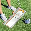 Gismelio Golf Training Mat for Beginners Posture Assistance and Entry-Level Stance Corrector Trainer with Golf Training Aid