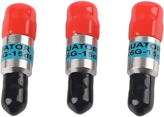 SMA-JK Male to Female RF Coaxial Attenuator, 2W 6GHz 50Ω, 1-30dB RF Signal Attenuation for Accuracy Signal Control, SMA-JK Connectors for Secure RF Connections(15db)