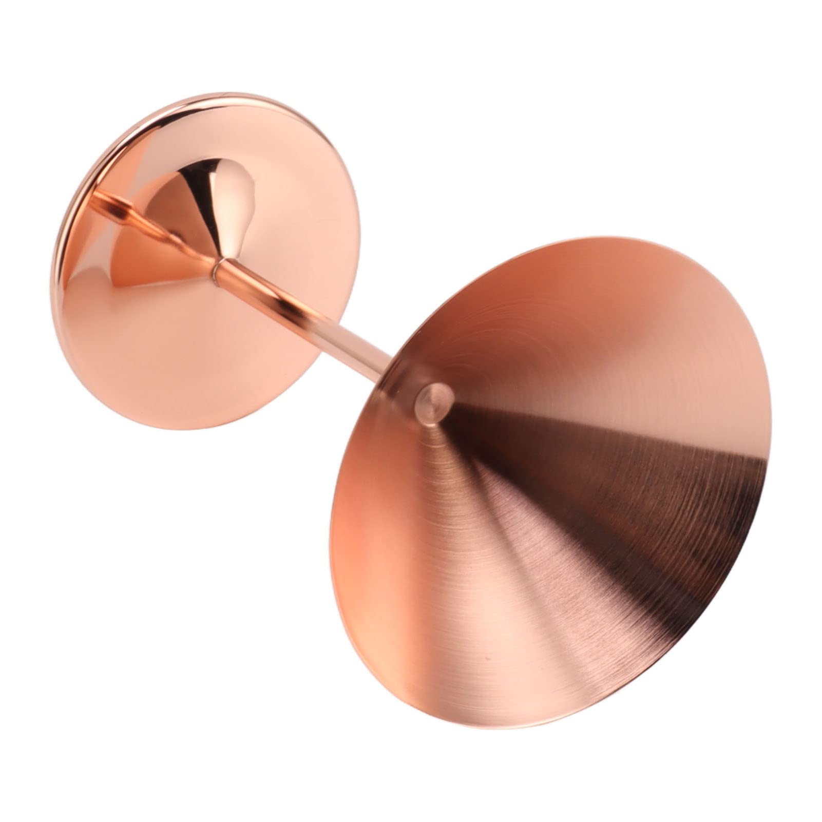 FUZHUI Stainless Steel Martini Glasses, Fine Polish Rustproof, Elegant Modern Design, Thick Sturdy Base, Easy to, for Hotels Bars, Long Metal Stem Grip