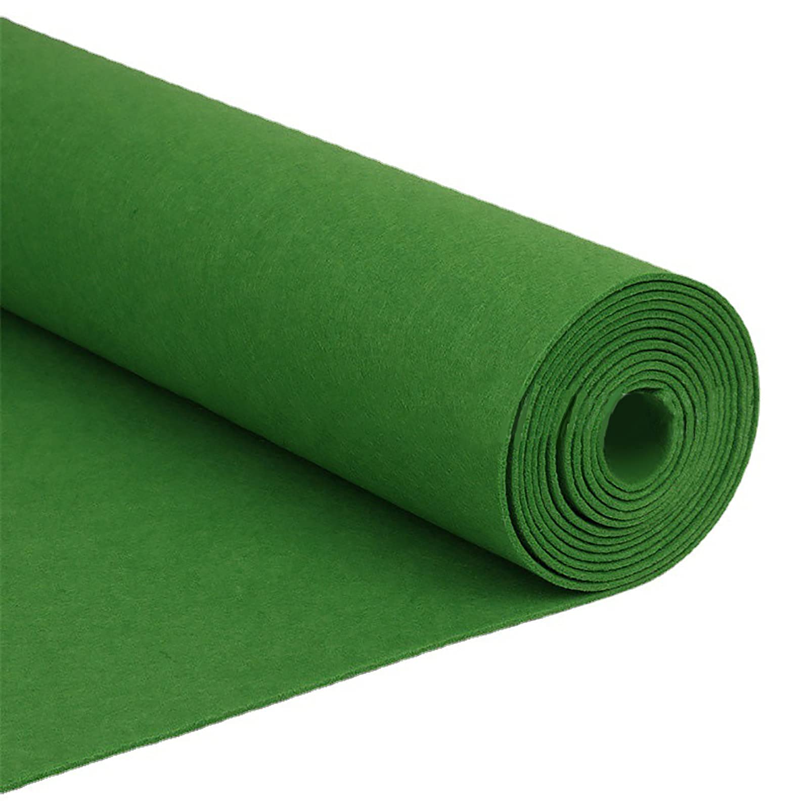 Uoeo Green Craft Felt Sheets 39.4" X 39.4" (1M X 1M) Assorted Stiff Fabric Squares Diy Sewing Crafts Patchwork Decoration & Projects (Green)