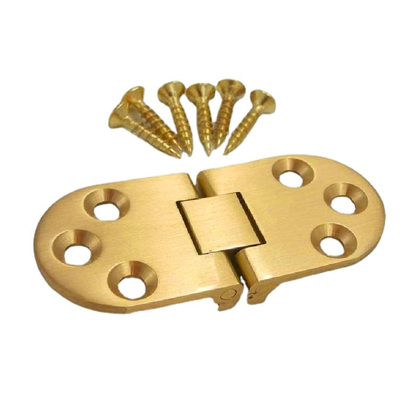 180 Degree Flip Folding Hinge 2pcs Brass Round Edge 180 Degree Folding Flip Hinge Table Concealed Hinges for Cabinet Door Cupboard Furniture for Folding Tables Cabinets Wardrobes
