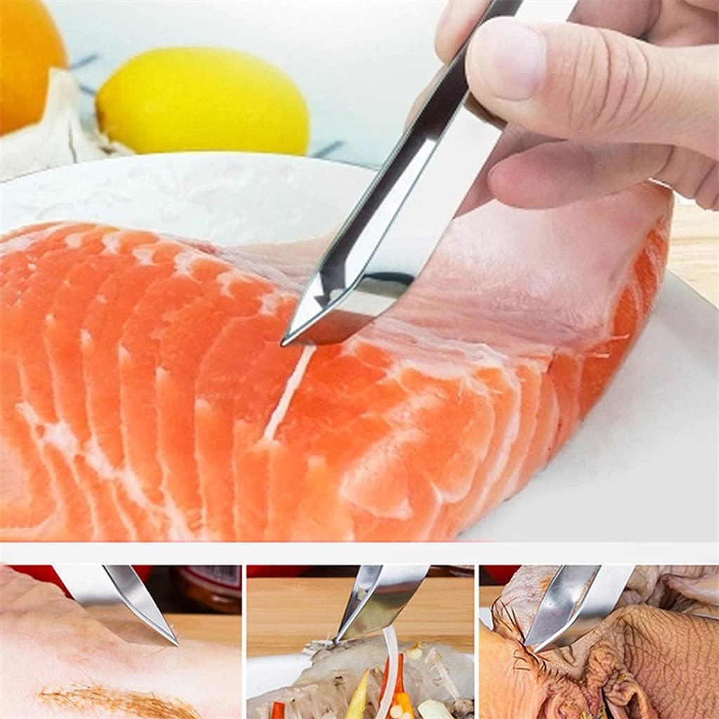 Pinzas para Quitar Espinas de Pescado de Acero Inoxidable, Pinzas para Quitar Pinzas, Herramienta para Recoger mariscos, Pescado, Carne, Limpiador de Cabello, Utensilios de Cocina (A)