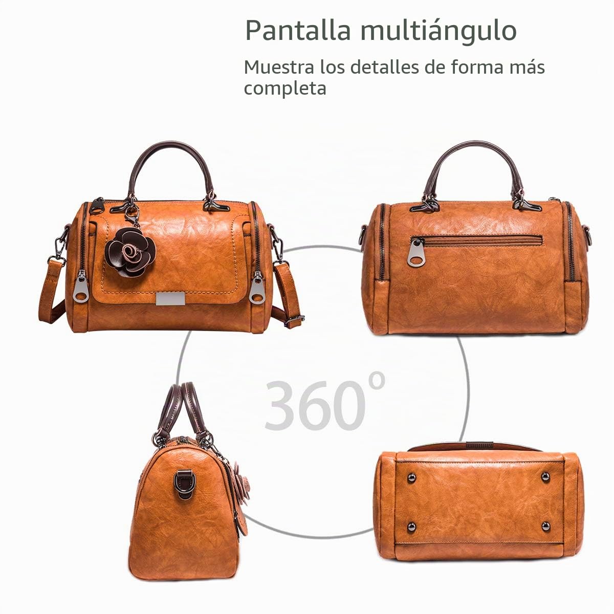 NICOLE & DORIS Bolso mujer bolsos con asas superiores Bolsos florales bolsos de hombro Bolsos Boston para damas