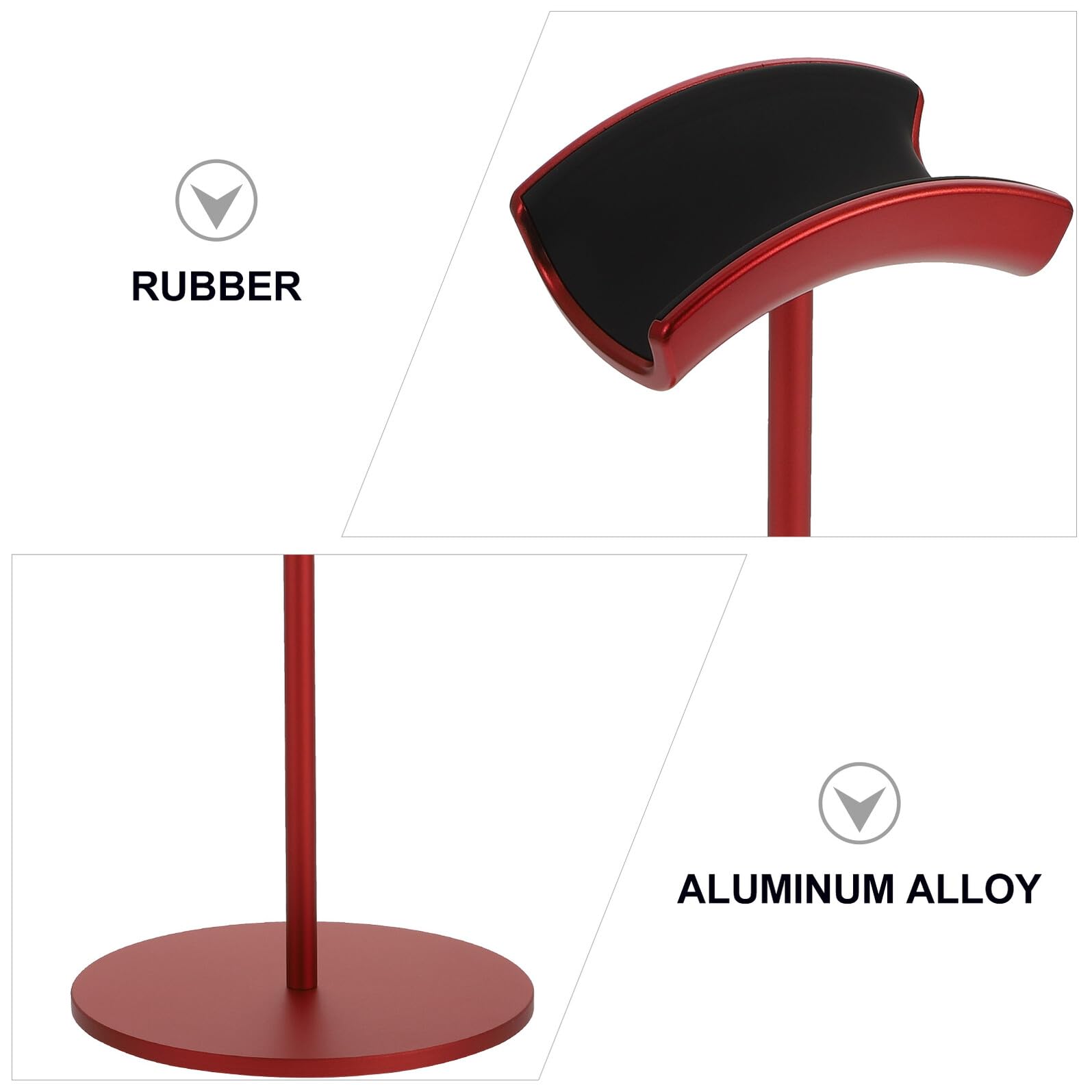 Mikinona Supporto Compatibile da Gioco per Rosso Cuffie le Alluminio Lega di Leggero Organizzatore Tutte Desktop per Computer