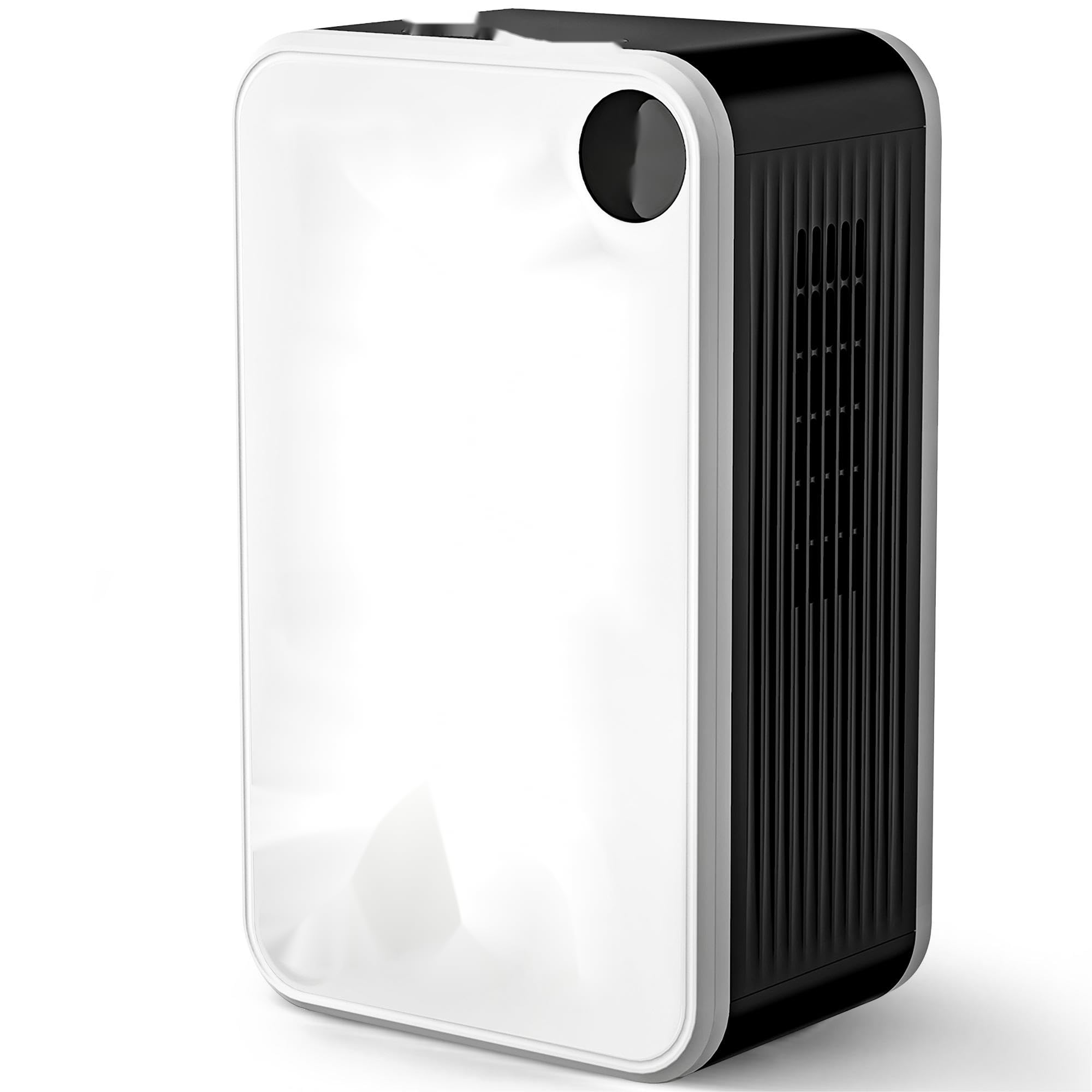 Dehumidifier (1000 Sq.Ft) for Home and Basement - 118 OZ Water Tank, Timer, Humidity Display, Silent Mode, Drain Hose (White)