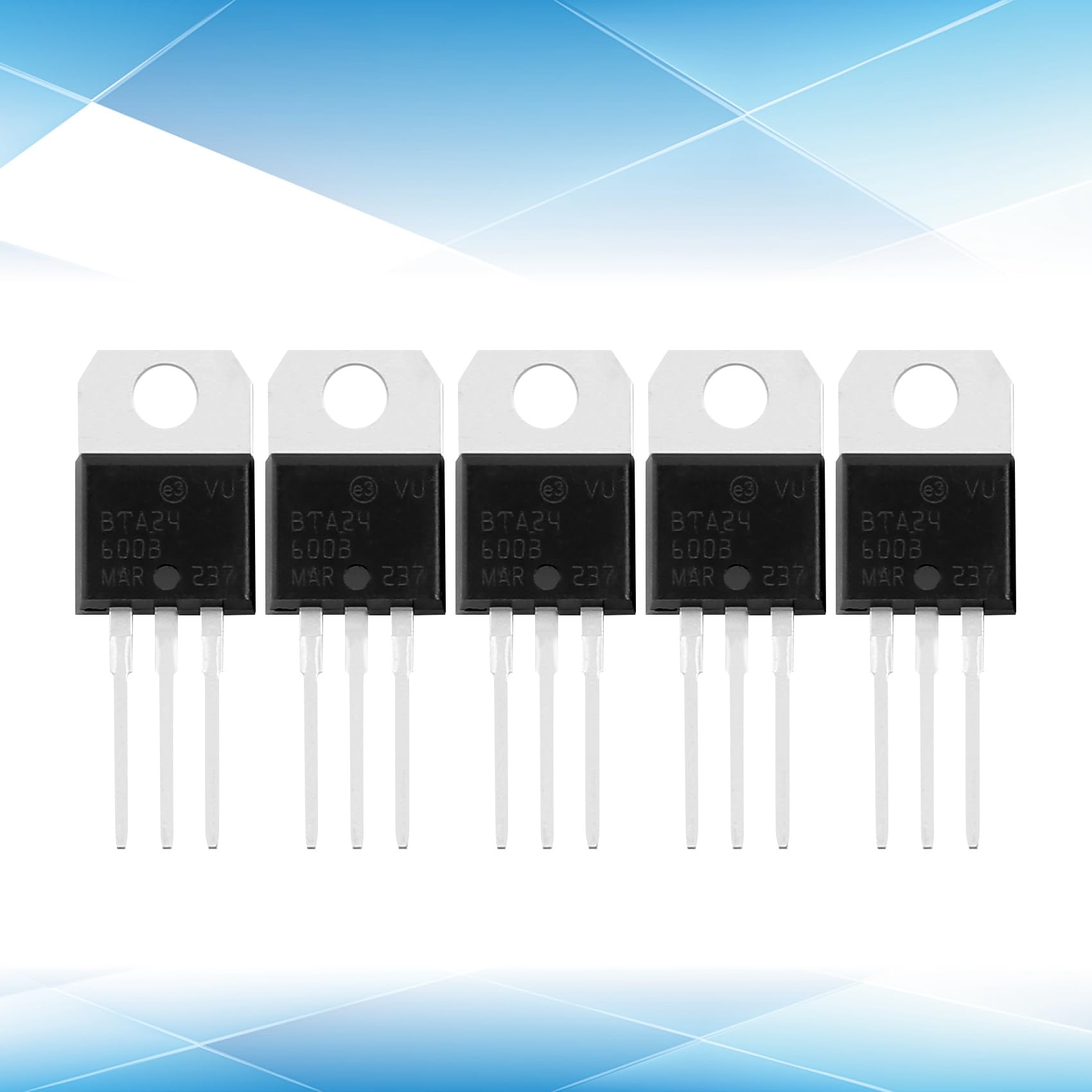 5 Stück T0-220AC Paket Scr Standard Triacs 600V 25 Produktbild