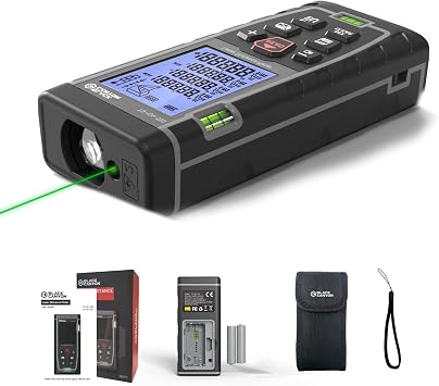 Black Canyon Laser Measuring Tool, 330ft High Accuracy 1/16 (2 mm) Laser Measure with Multi-Mode, Self-Calibration, Backlight & 99 Memory for Indoor/Outdoor Use