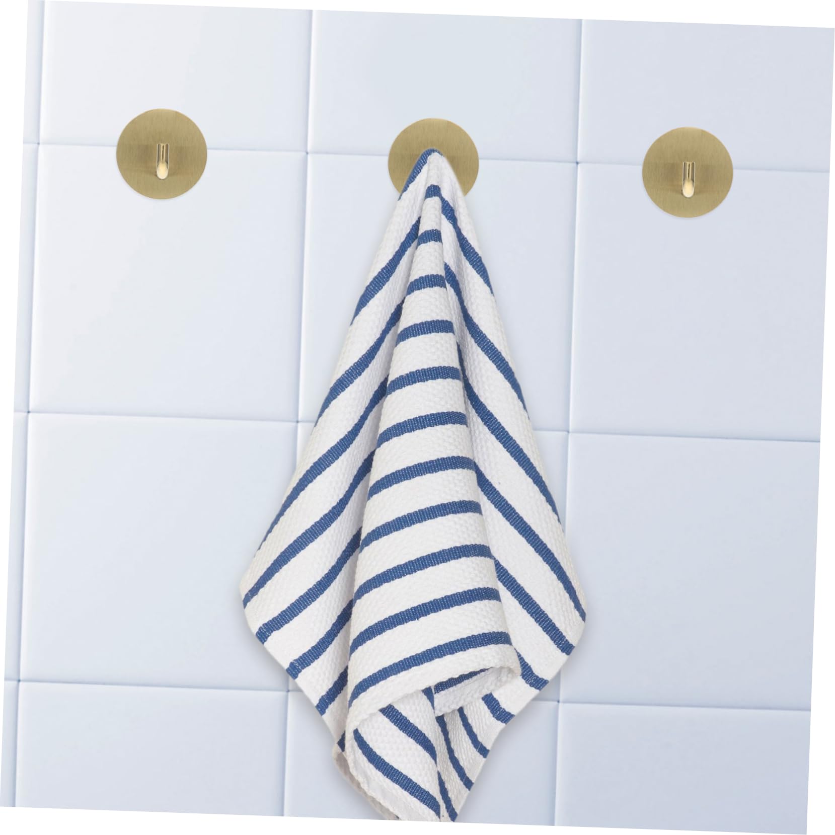 NUOBESTY Gancho De Acero Inoxidable Gancho Adhesivo Resistente Toalla De Baño Ganchos De Pared De La Ducha Gancho Adhesivo Para Toallas Toallero Ganchos De Baño Golden 4 Piezas X 4