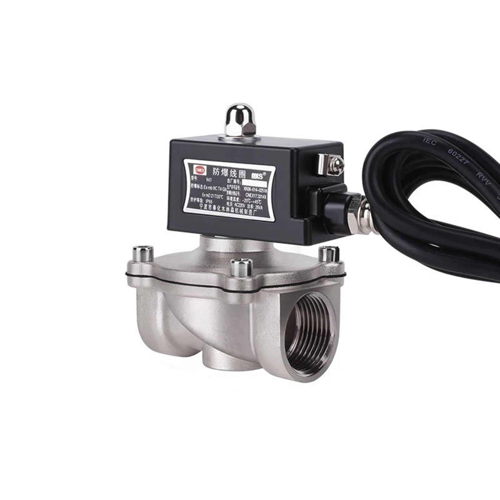 PXQCHAVLN 3/4" Normally Closed 304 Stainless Steel Solenoid Valve(240VAC)