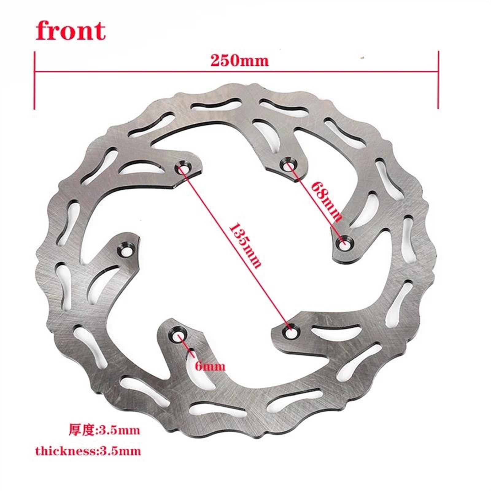 Amazon.co.jp: ディスクローター オートバイ フロント 250mm リア