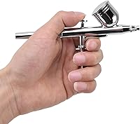 Vista 4 de kit juego de aerógrafo de pistola, 0.3 mm, alimentado por gravedad, acción dual