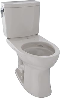 TOTO CST454CUFG#12 Drake II 1G Two-Piece Elongated 1.0 GPF Universal Height Toilet with CEFIONTECT, Sedona Beige