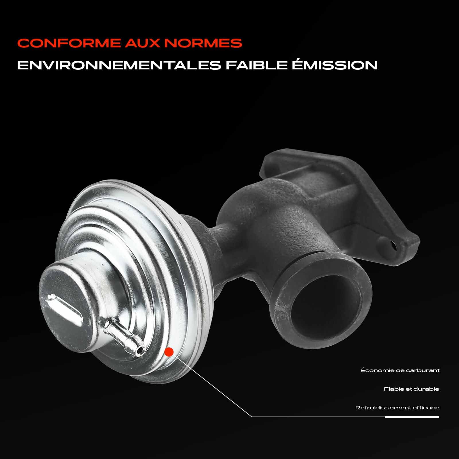 Frankberg Vanne EGR de recirculation des gaz d'échappement 9633602180 | Compatible avec: Xsara N1, 406 Pause 8E/F, C5 Je casse DE, 607 9D 9U, 306 7B N3 N5