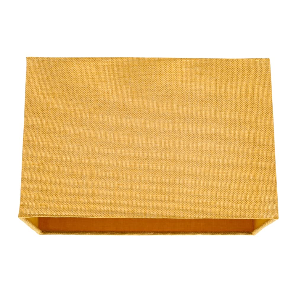 Contemporary and Sleek 12 Inch Rustic Orange Linen Fabric Drum Lamp Shade 60w Maximum | 30cm Diameter | for Table Lamp or Pendant by Happy Homewares — view 10