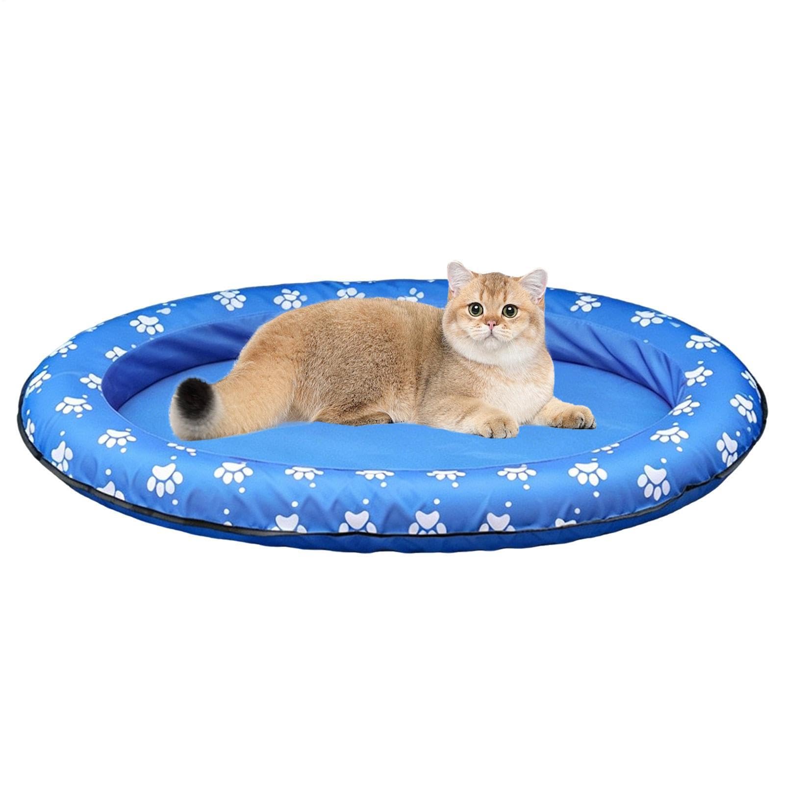 Hund Pool Float | Aufblasbares Faltbares Schwimmfloß,Pool-Schwimmkissen Für Kleine Hunde,für kleine mittlere große Hunde Katzenwelpen Outdoor Garten Terrasse Park See