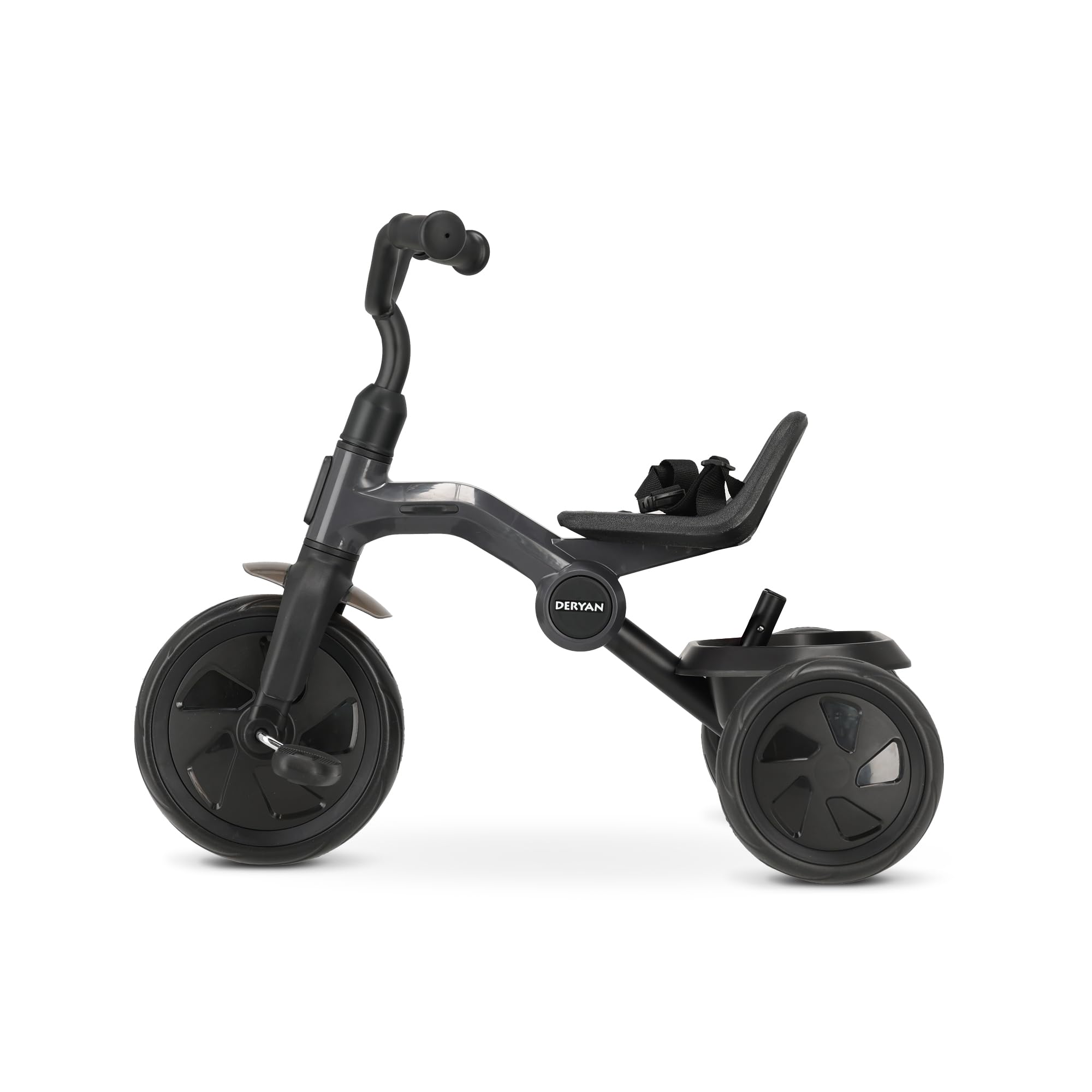 Deryan 2en1 Drifter Triciclo - Triciclo infantil desde 2 años hasta 6 años - Ayuda para aprender a caminar con capacidad de carga hasta 25 kg - Incluye barra de dirección, cinturón de seguridad