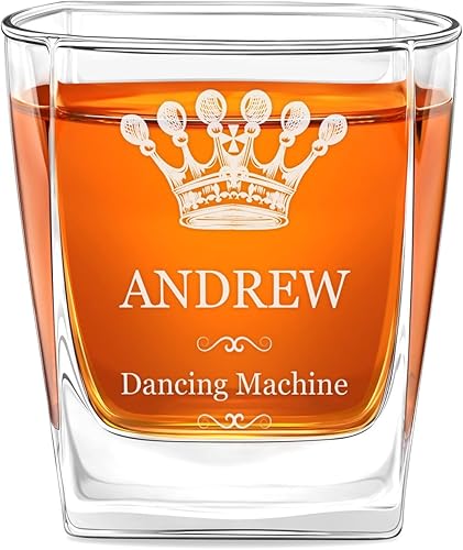 Miniatura 6 de Maverton Juego de vasos de whisky para hombre, vasos personalizados para whisky, vasos de vidrio para beber, juego de 6 vasos para él, regalo de