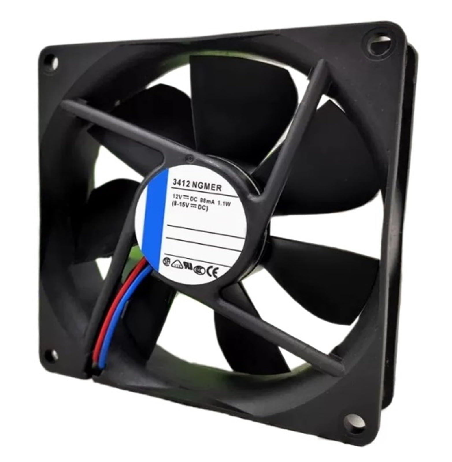 PEQYUACTE 3412NGMER 9225 12V 88mA 1.1W 2-Wire 9CM Fan