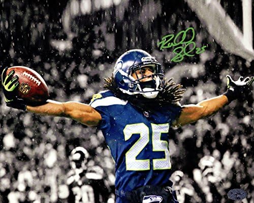 Richard Sherman Autographed 8x10 Photo Football S.e.a.t.t.l.e Seahawks RS Holo Stock #76087