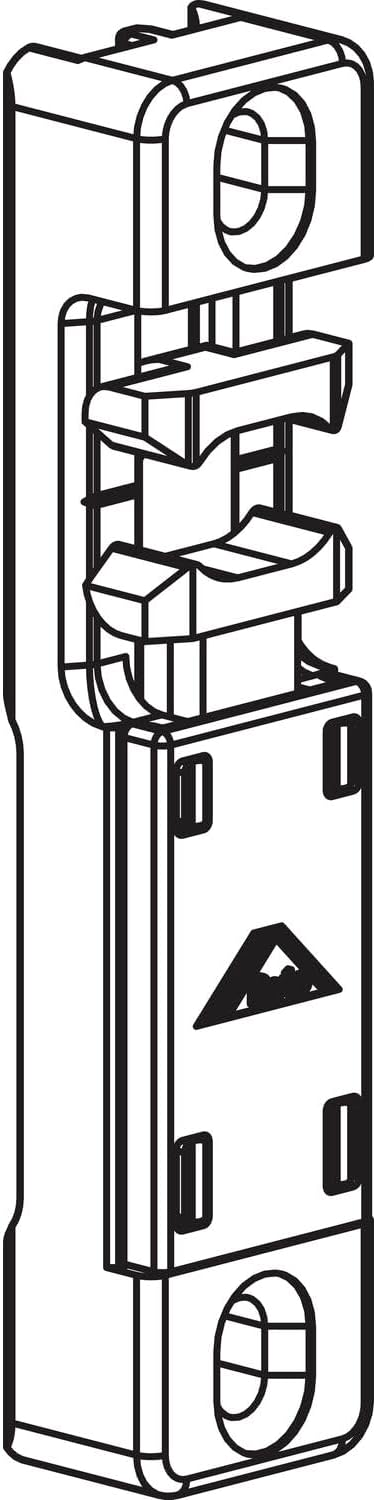 ROTO NT/NX Catch NTi – Lock Latch for Door Wing Gear Frame Part, Die-Cast Zinc Silver
